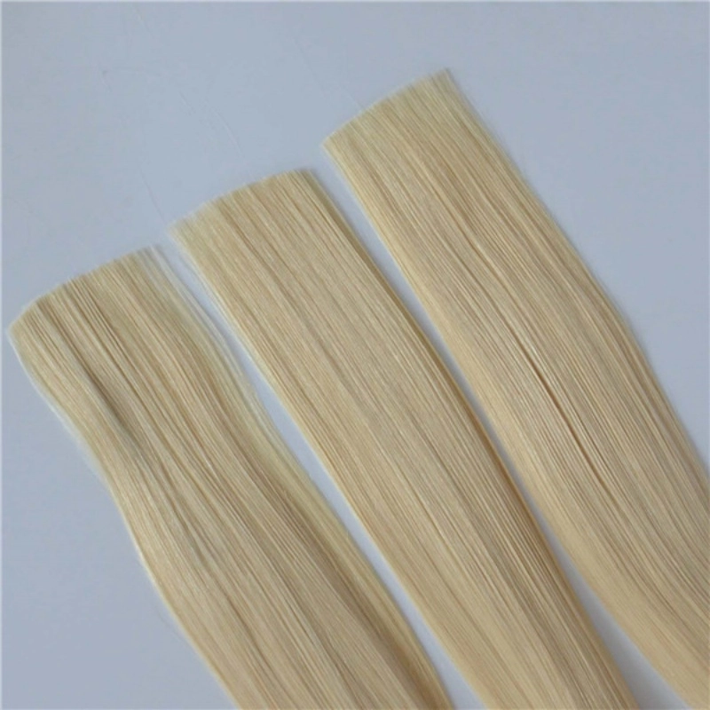 China double drawm raw european blonde hair bulk human hair extension HJ 045